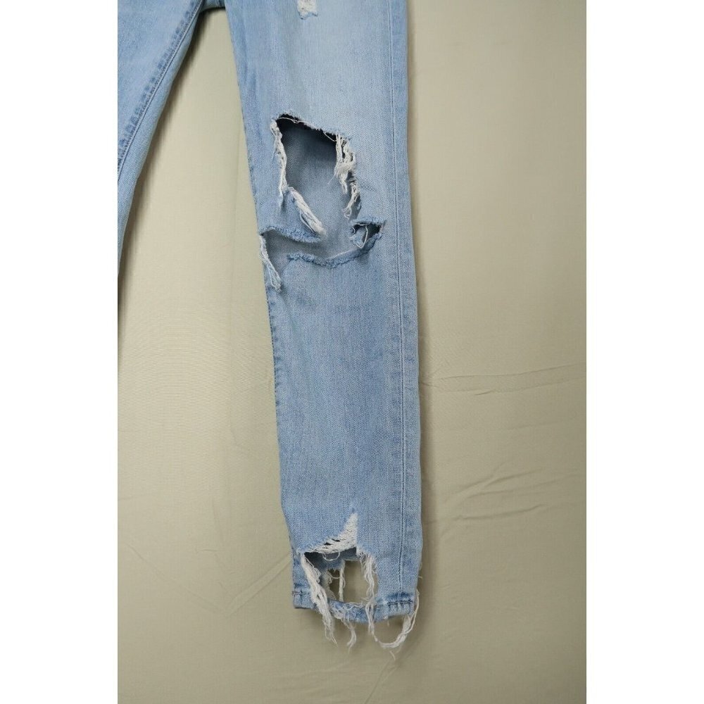 Lovers + Friends Logan Jeans Light Wash Distressed Destroyed Tapered Women's 29 - Picture 4 of 13